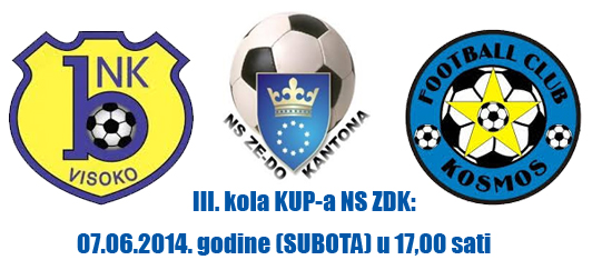 Parovi III. kola KUP-a NS ZDK: NK Bosna vs. FC Kosmos