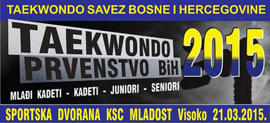 Taekwondo prvenstvo BiH 21. marta u KSC Mladost Visoko