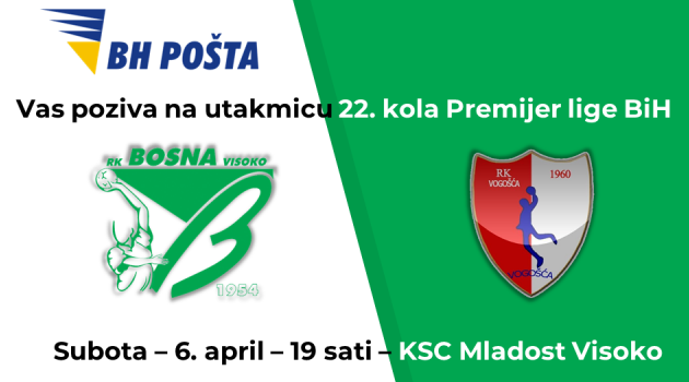 Najava derbi utakmice: RK Bosna Visoko – RK Vogošća Poljine Hills