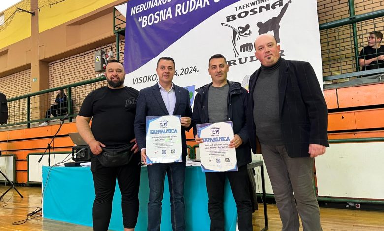 Gradonačelnik Ganić otvorio Međunarodno taekwondo prvenstvo u Visokom