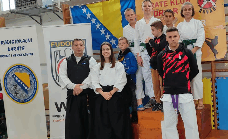 “Otvoreno prvenstvo Drvar 2025” – Mlada ekipa karate kluba “Fudokana” odradila sjajan nastup u Drvaru